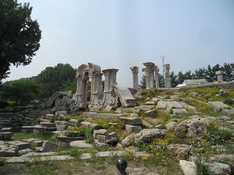 The destroyed Summer Palace in Beijing